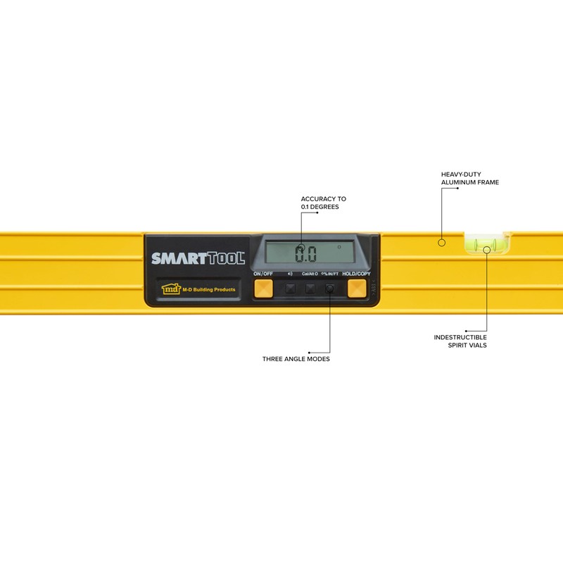 M-D Building Products 92288 SMARTTOOL® 24 Inch Digital Level: Precision