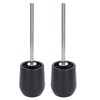 2Pcs Toilet Brush Robust Lockable Threads Efficient Safe Durable Material