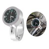 Sleek Waterproof Motorcycle Handlebar Clock with Glow-in-Dark Feature for Bicycles