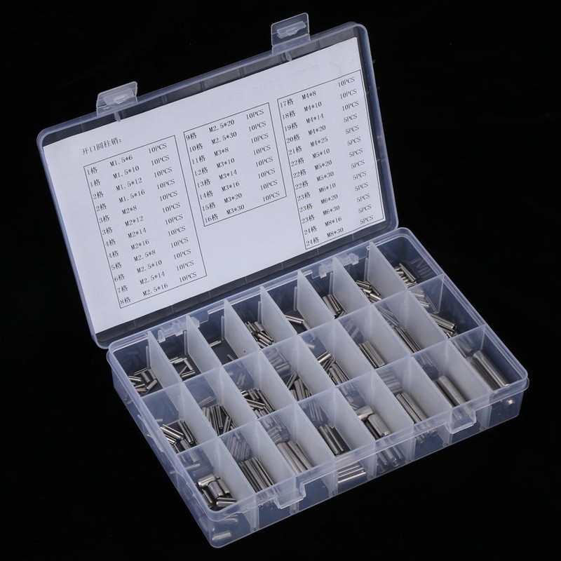 Spring Pins Assortment Set, Stainless Steel Split Spring Dowel Tension