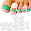 Big Toe Separatoren, 12 Stück Silikon Zehenspreizer für überlappende Zehen,