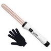 Curling Wand Ceramic Titanium with Glove | Titanium Curling Wand