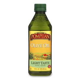 Pompeian Light Taste Olive Oil, High Heat Cooking, Baking & Sauteing, High Smoke Point, 16 Fl Oz