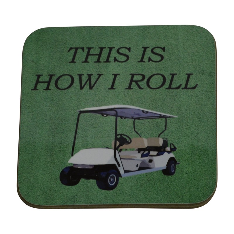 Golf Drink Coaster Set Gift For Golfer Golfing Joke Funny