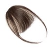 Clip in Fringe Bangs Human Hair Extensions #2 Dark Brown