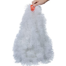 YY-JUNYING Tinsel Christmas Decorations，32.8 Feet white tinsel for christmas tree,Christmas Tinsel Garland Christmas Tree Hanging Decorations for Supplies Indoor Outdoor Decorations