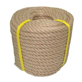 100% Natural Jute Rope Hemp Rope (1/2 in x 100 ft) Strong Jute Twine for Crafts Gardening Hammock Decorating
