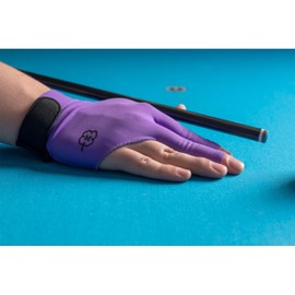 McDermott Billiard Pool Cue Glove - for Right Hand (Left-Handed Player) (Purple, X-Large)