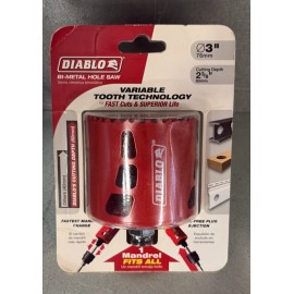 Diablo Tools 3" Bi-Metal Hole Saw Quick Change *DHS3000