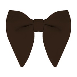 Allegra K Solid Pre-tied Bow Ties for Women Men Formal Party Prom Bowties Velvet Brown One Size
