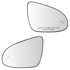 Driver and Passenger Side Heated Mirror Glass with Blind Spot Detection Compatible with 2012-2014 Toyota Camry