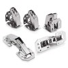 8 x Screw-On Hinges with Spring Opening Angle 90° Cupboards