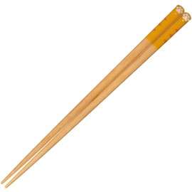 Sunlife H-06396 Chopsticks for Adult, Short, Cute, 8.3 inches (21 cm), Cat Attrude, Tiger, Natural Wood, Orange, Made in Japan