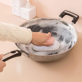 VOANZO 2PCS Dishwashing Brush Pot Gas Cooker Brush Dish for Kitchen Wash Bowl Dish Home Gadgets Kitchen Cleaning Brush (pink)