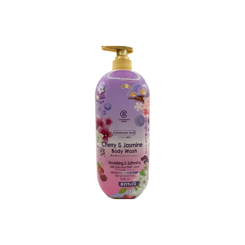Complexion Boutik Cherry & Jasmine Body Wash, Nourishing & Softening
