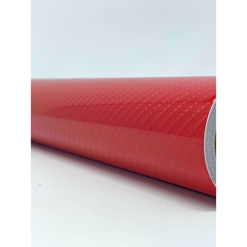 RockRose Epoxy High Gloss 5D Red Carbon Fiber Vinyl Wrap,