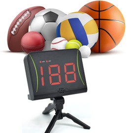 OYE Multi-Sport Personal Speed Radar Detector Gun Major Baseball Pitching Bat Swing and Soccer Shooting Speed for Baseball Lacrosse Soccer Tennis Golf Baseball Speed Training Equipment Speed Measuring