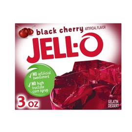 Jell-O Black Cherry Gelatin Dessert Mix, 3 oz Box