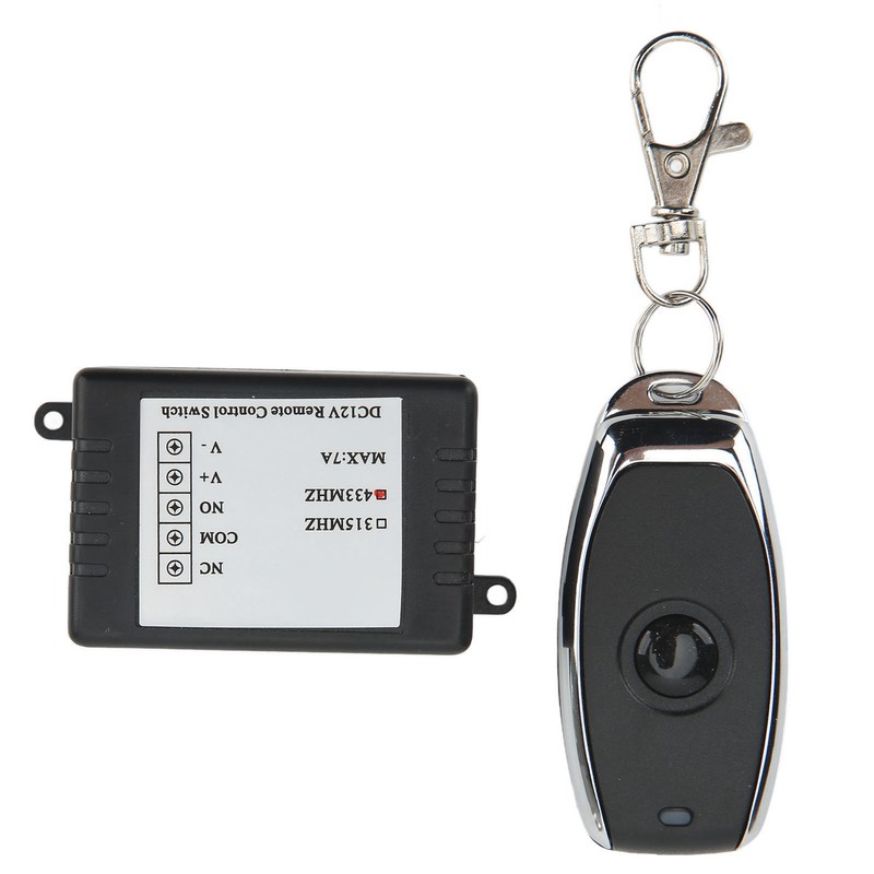 DC12V Remote Control Switch Battery Disconnect Switch Black Shell Portable