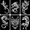 Pack of 32 Stencils Tattoo Stencils Glitter Tattoo Stencils Temporary