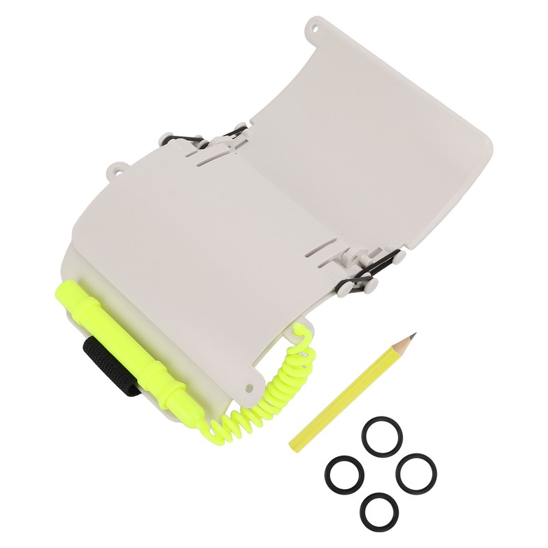 3 Panels Wrist Writing Dive Slate with Pencil Scuba Diving