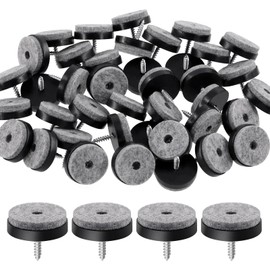 Mardatt 40Pcs Screw on Felt Chair Pads, Non Slip Felt Furniture Pads with Screw Felt Pads for Furniture Floor Chair Leg Protectors Furniture Sliders for Hardwood Tile Floors - 28mm/ 1.1"