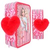 Depesche TOPModel 12230 One Love 3-Compartment Pencil Case with Glitter,