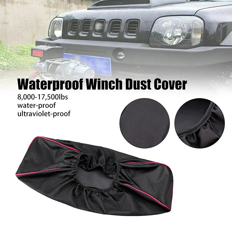 Waterproof Winch Cover, Winch, Black Car Winch Cover, Winch Protective