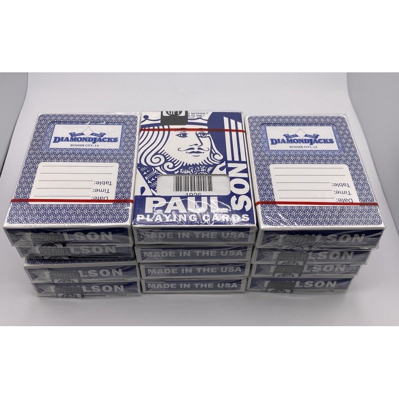 PAULSON Gambling Paulson Playing Cards NEW Diamond Jacks Casino (48