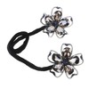 SAFIGLE Rhinestone Flower Hair Clip Bun Maker Versatile Hairstyle Shaper