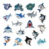Gatuida 100 Sheets Shark Cartoon Sticker Decorative Scrapbook Decals for