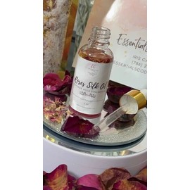 Essentials Code Cottage Hills Luxury Roses Silk Oil 2oz Cottage Hills Collection w/Roses Petals and Gold Leaf