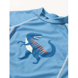 Playshoes Unisex Children's UV Protection Swimming Shirt Swimwear, Dino blue
