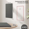 Art3dwallpanels 4 PCS Acoustic Panels, 24''x12'' Fabric Soundproof Wall Panels,