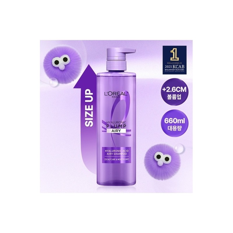L'Oreal Paris Hyaluronic Acid Scalp Shampoo 660ml / 로레알파리 히알루론산