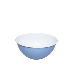 Riess, 0464-128, Bowl 22 cm, Enamel, Classic Edition Nature Blue Medium, 0.594 kg, 2 Litres, 23.6 x 23.6 x 10.5 cm