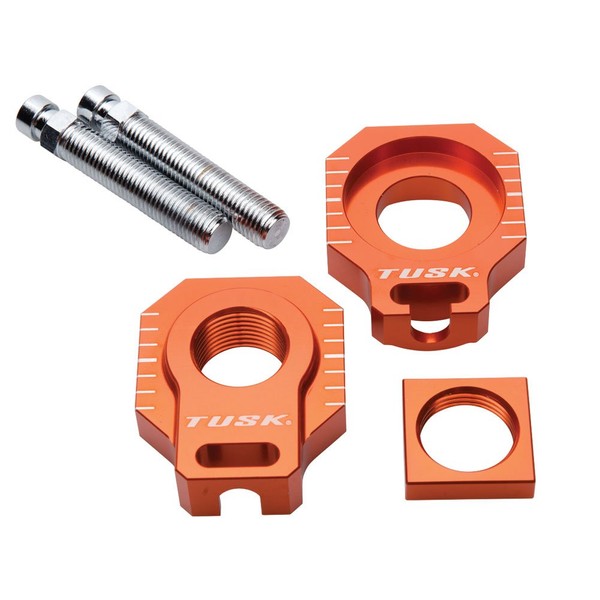 Tusk Racing Axle Block Orange for KTM 250 XC 2006-2012