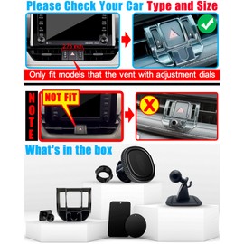 Car Phone Holder Stand Mount Only for (Toyota RAV4 2019 - 2024 Premium XLE, Adventure, TRD Off-Road, Limited, Hybrid XSE) Must with Adjustment Wheel, Otherwise Not Fit, for Example not fit XLE, LE, SE
