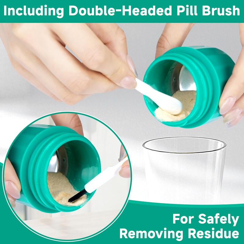Hysagtek 3In1 Pill Crusher for Tablets - Tablet Grinder for