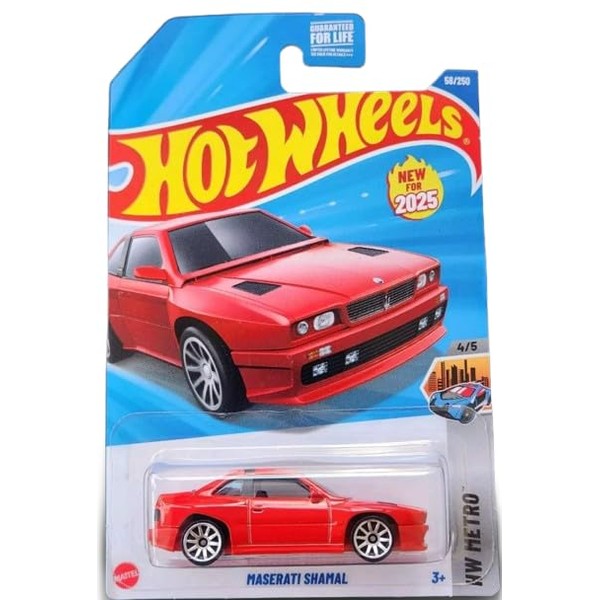 Hot Wheels Maserati Shamal - HW Metro 4/5 [Red] 58/250