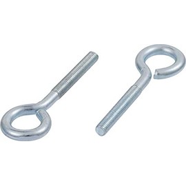 M8 x 180mm Closed Hook With Metric Thread Threaded Hook Bolts Steel Hook Bolt Hanging Item (Pack of 4)