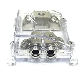 Sky High Car Audio 1/0 to 4 ga Waterproof ANL Fused Distribution Block with Dual ANL Fuse Holder