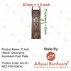 Adonai Hardware 10 Inch "Nezib" Decorative Brass Push Plate (Satin