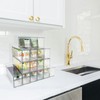 AZEZO 16-Pack Tea Bag Drawers Organizer - 16 Clear Plastic