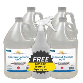 Isopropyl Alcohol 99% Anhydrous - 4 Gallon - Empty Bottle Sprayer Included