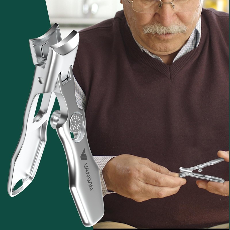 German Nail Clippers for Men Thick Nails, VANWIN Toenail Clippers
