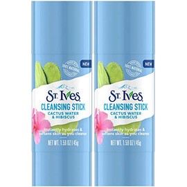 St. Ives Cleansing Stick, Cactus Water & Hibiscus, 1.59 Ounce (Pack of 2)
