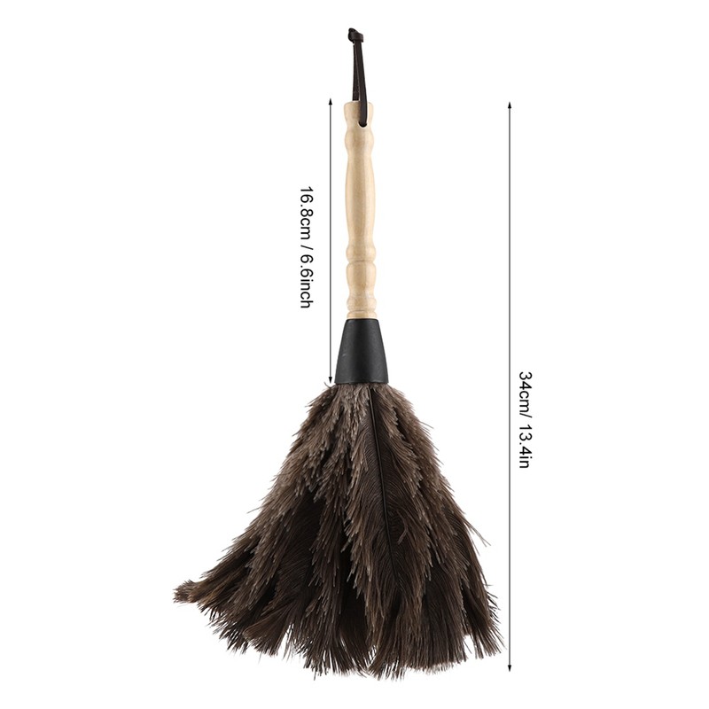 Mini Washable Reusable Ostrich Feather Duster for Books Keyboard Office