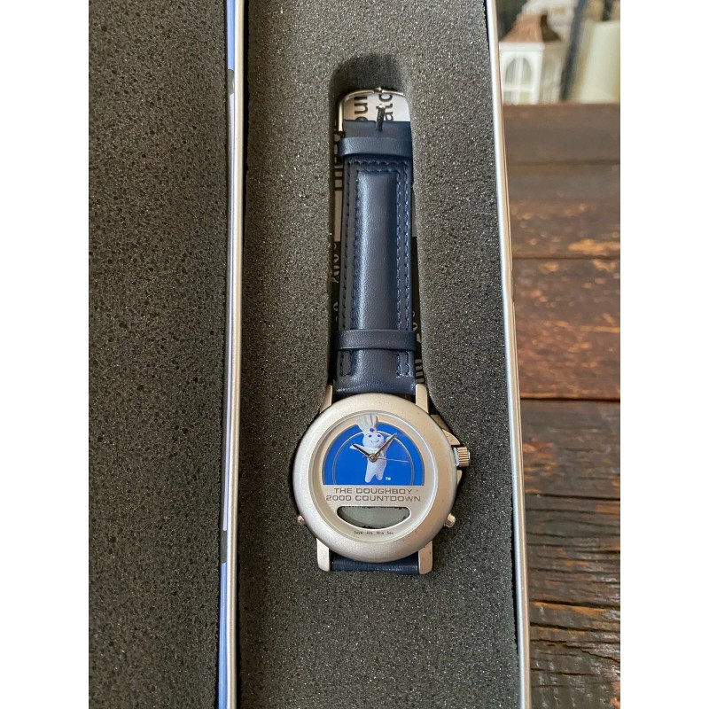 Pillsbury The Doughboy 2000 Countdown Watch Y2K Edition w/Tin BRAND