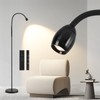 Powfloven Adjustable Gooseneck LED Beam Floor Lamp, Standing Reading Lamp
